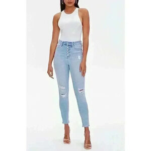 Forever21 High Rise Ankle Skinny Jeans